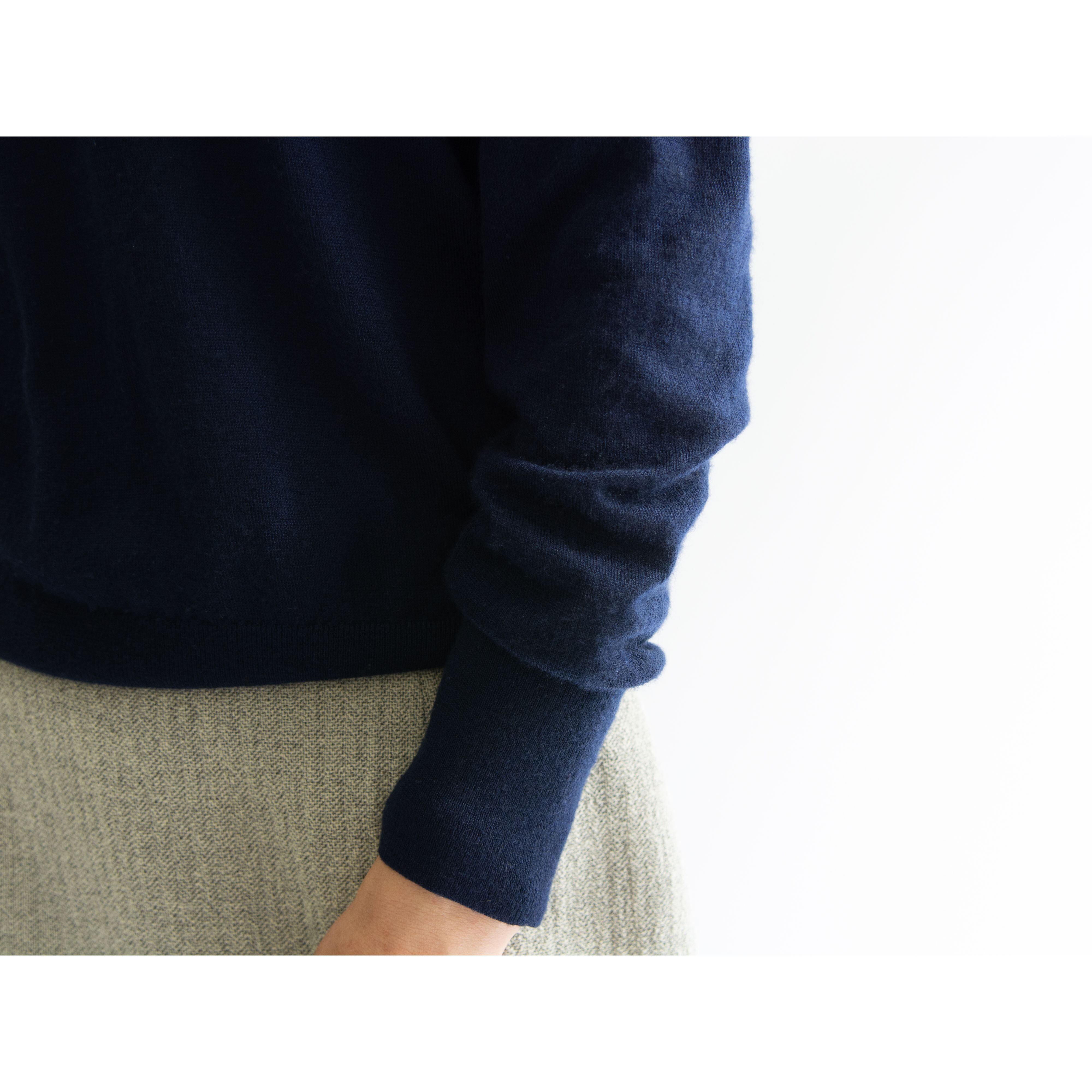 【Saint-Benoit Paris】Made in France cashmere-silk crew neck sweater（フランス製 カシミヤシルク クルーネックニット セーター）10d