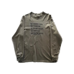 "EMPORIO ARMANI" character graphic over size cut-sew