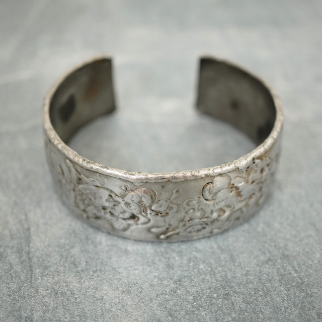 【FRENCH ANTIQUE】FLOWER CHAIN SILVER BRACELET