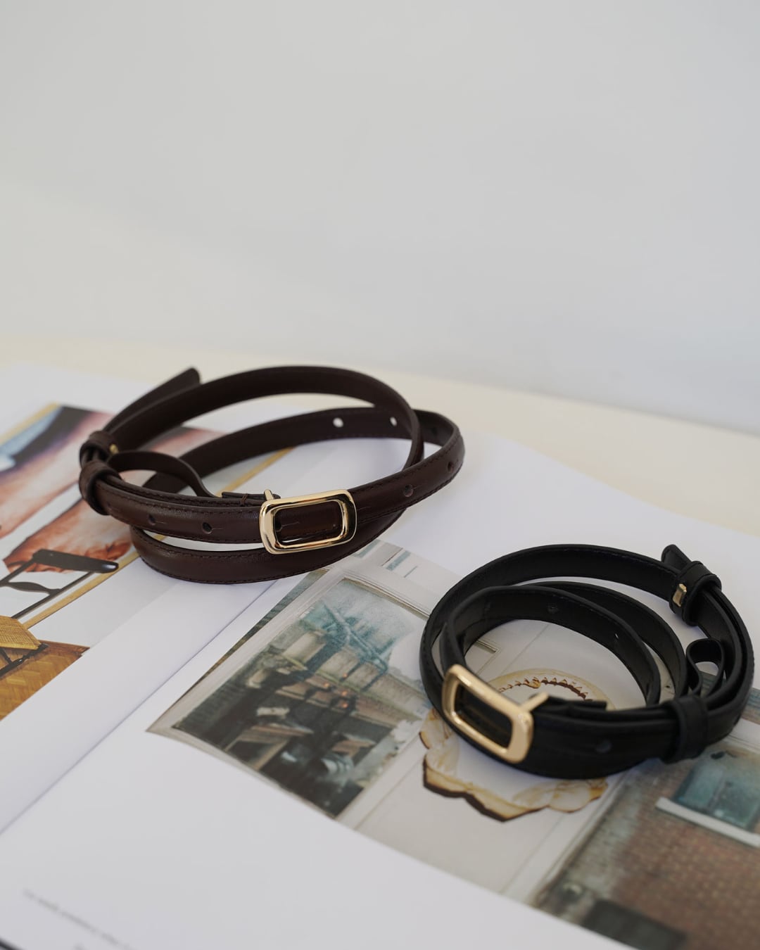 ミニスクエアレザーベルト G25138