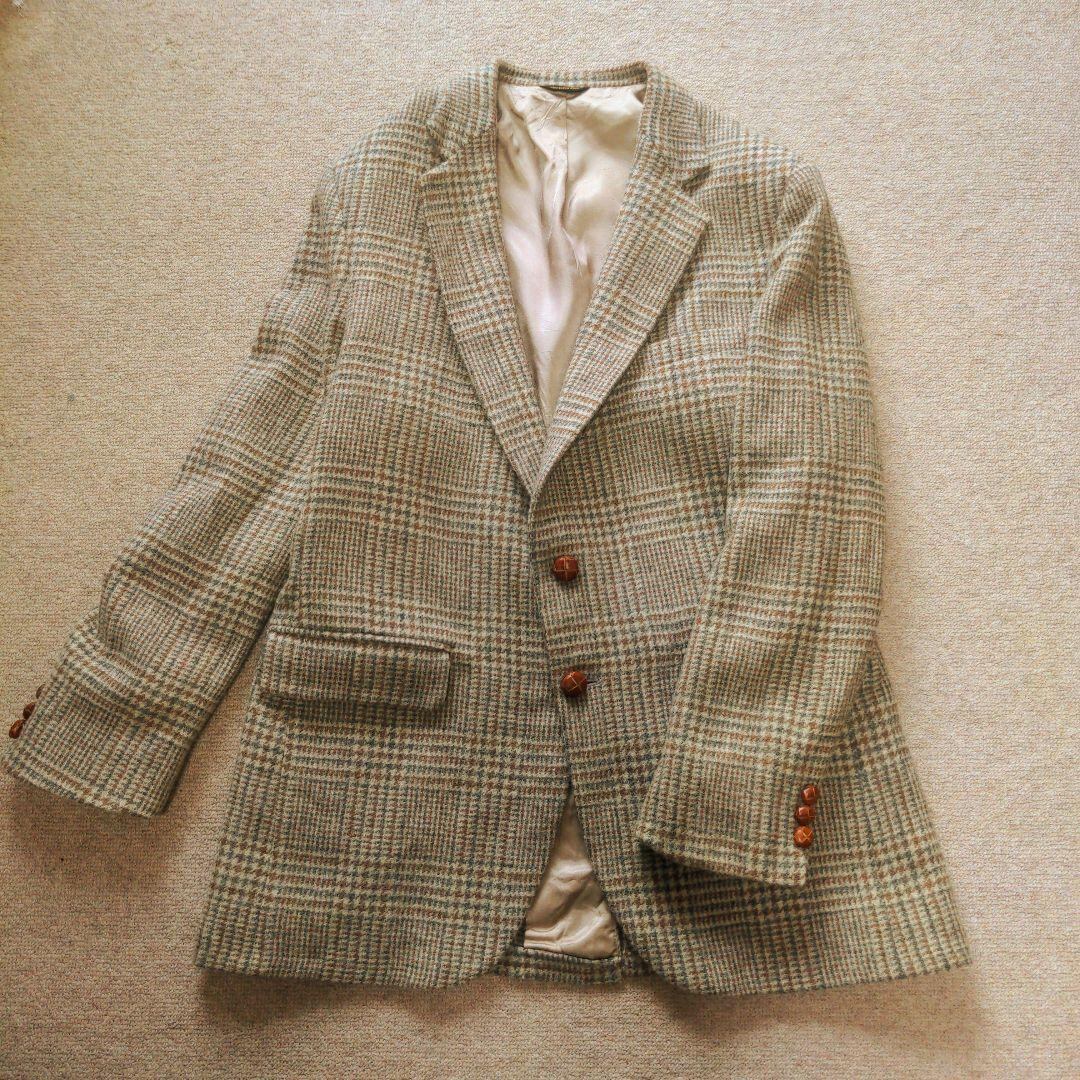 希少 80s McGREGOR USA製 ツイードジャケット L相当 千鳥格子 希少 80s McGREGOR USA製 ツイードジャケット L相当 千鳥格子