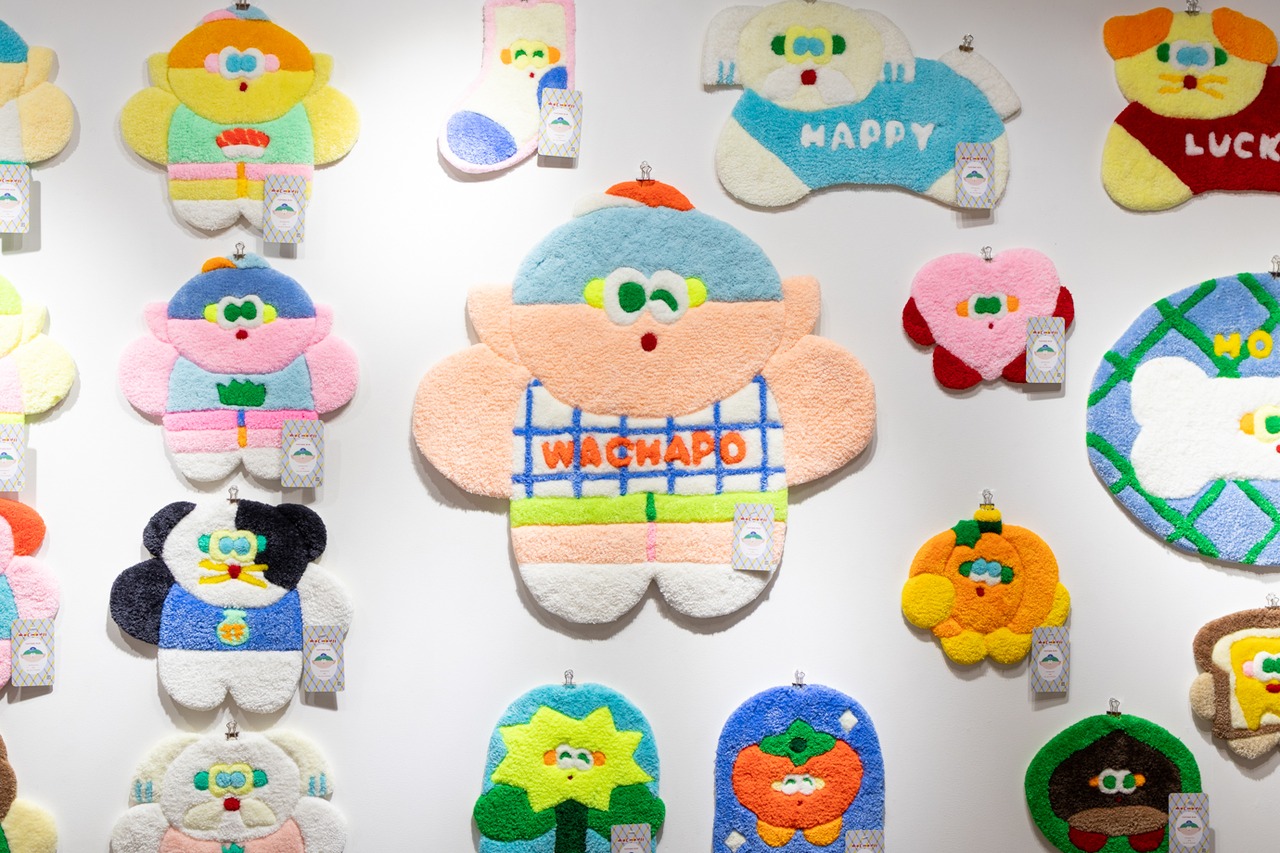 < WACHAPO > ラグ作品「わちゃぽ宇宙人(かまぼこ)」