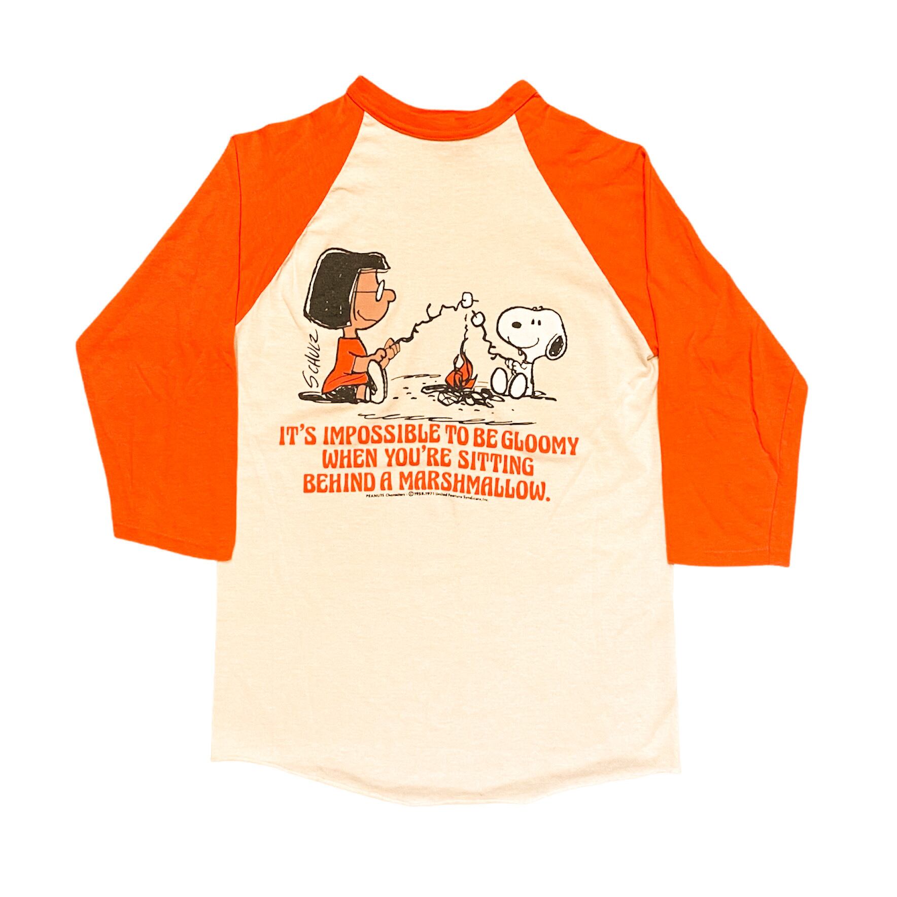 70's ARTEX Snoopy Printed Raglan Sleeve T-Shirt / アルテックス ヌーピー マーシー Tシャツ  ラグラン 古着 ヴィンテージ | WhiteHeadEagle