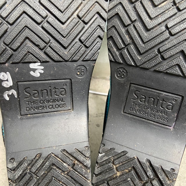 Sanita サニタ プロフェッショナル クロッグサンダル ターコイズブルー レディース24.5cm