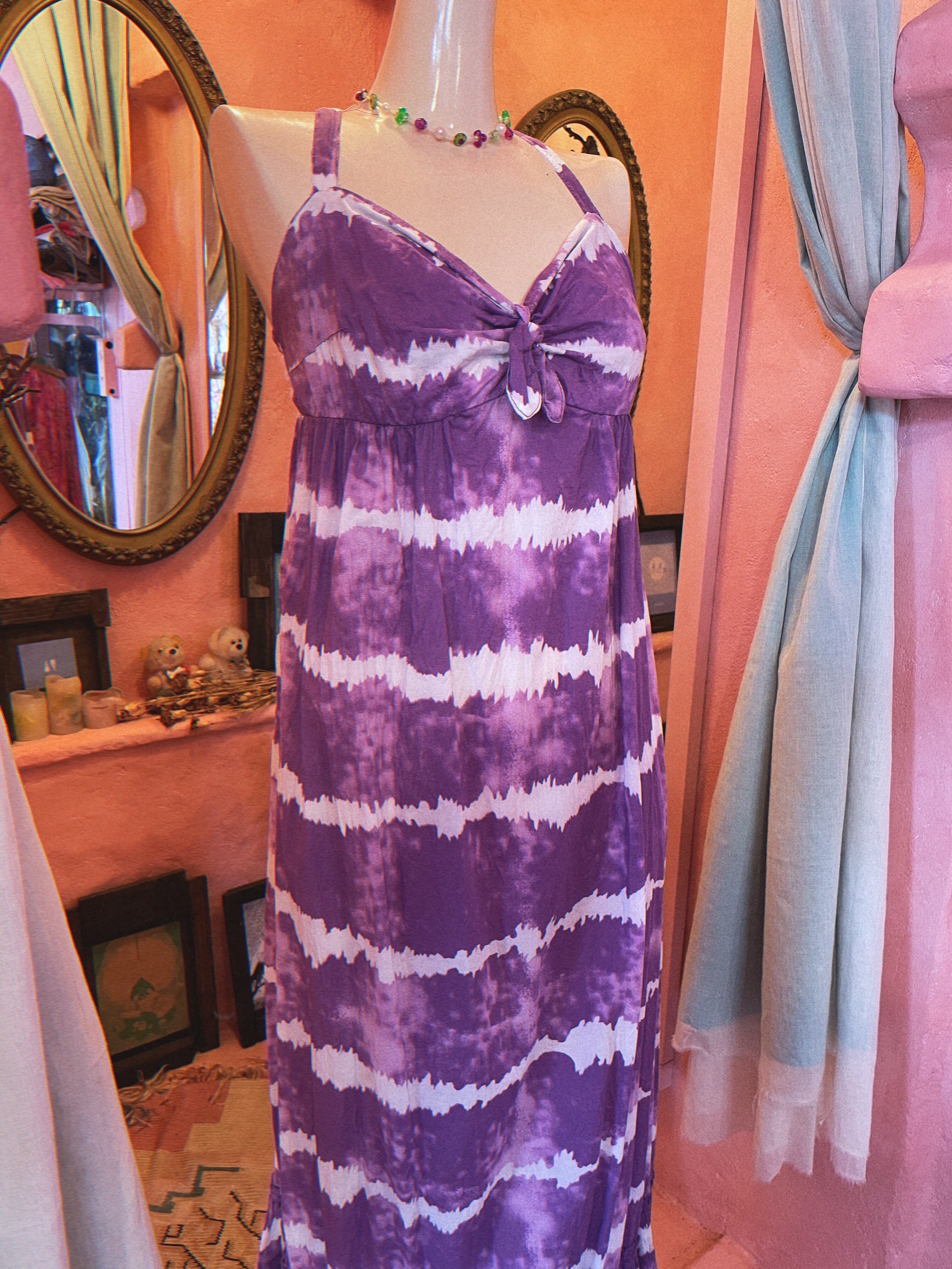 Used tie dye style print camisole dress