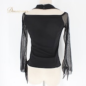 社交ダンス 衣装 スタンダード トップス レッスンウェア 黒 レース ブラック系 PASTIME パスタイム 無地 練習着 シンプル 長袖 かわいい スポーツ ウェア エレガント 高品質 ダンス用 トレーニング アクティブ 楽な着心地 フィットネス スタイリッシュ 講師用 ダンス教室 ブラックシンプル 袖あり 体型カバー おしゃれ レディース 大人用 練習用 吸汗速乾 軽量