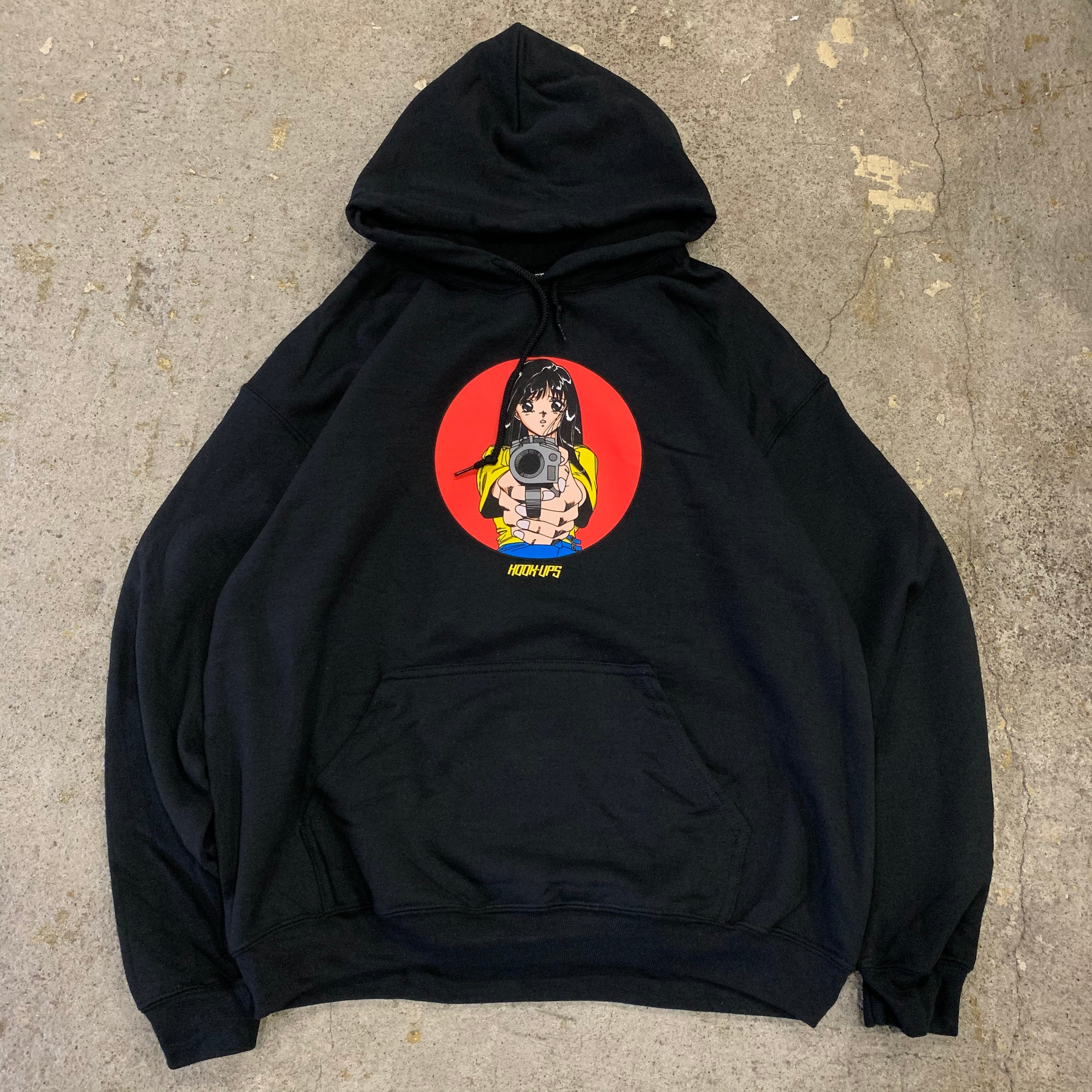 その他ブランド / パーカー/XXL/コットン/BLK/無地/hook-ups/ジェルミクライン/barrel of a gun NEW!!HOOK UPS 