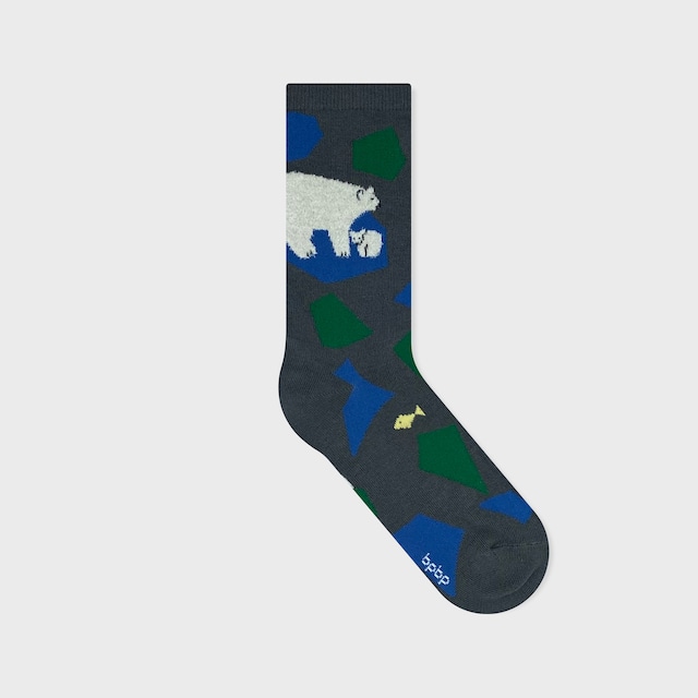 【松尾ミユキ】SOCKS POLAR BEAR シロクマ ソックス