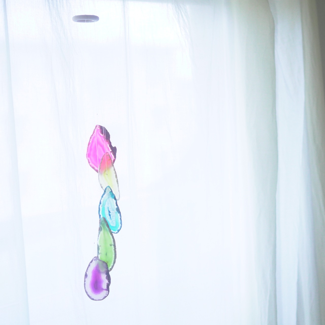 Clear Rainbow 26 - アゲートヒーリングチャイム / Agate Sun Catcher Wind Chime 966