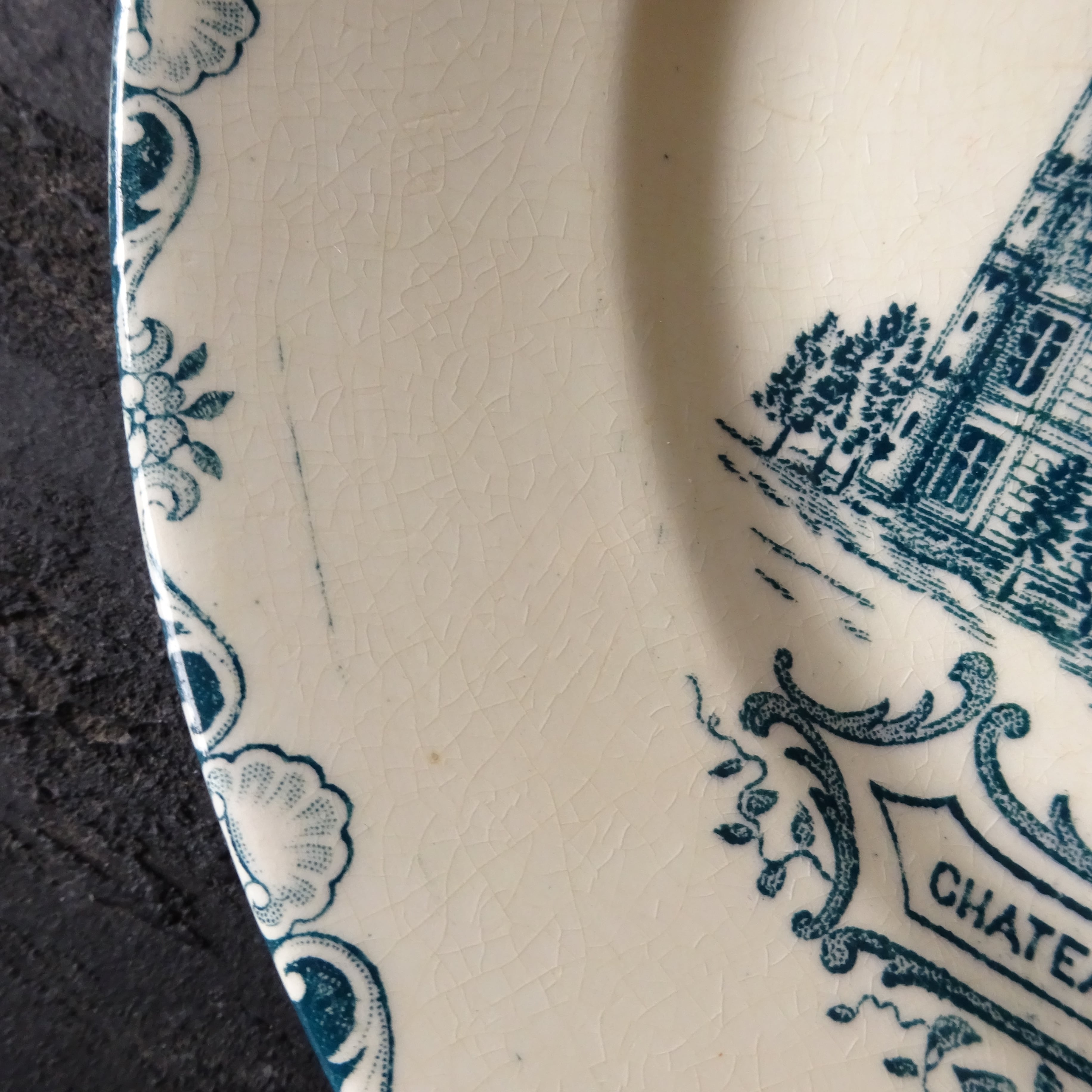 ☆TERRE DE FER Cleirefontaine modèle CHATEAUX 《CHATEAU DE CHAMBORD》assiette plate