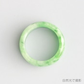 【16.5号】翡翠 くり抜き リング ヒスイ ジェダイト 翡翠甲丸リング A貨翡翠 jd_rg1093