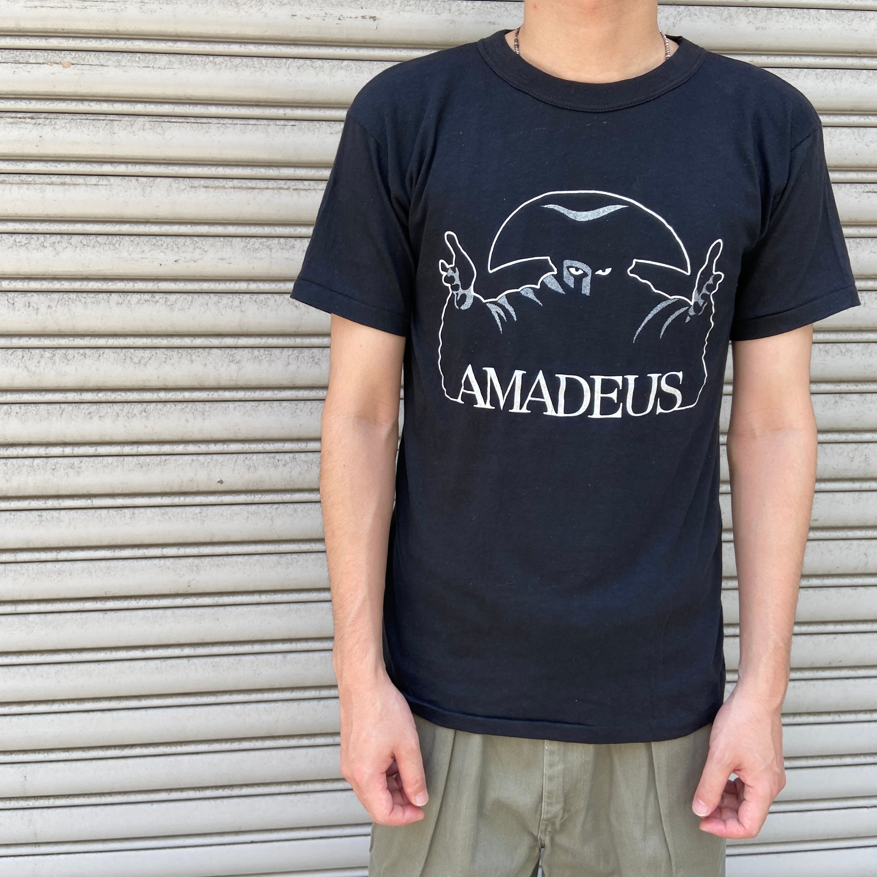 アマデウス様用 80s AMADEUS アマデウス ムービーTシャツ プリントT ブラック M | 古着