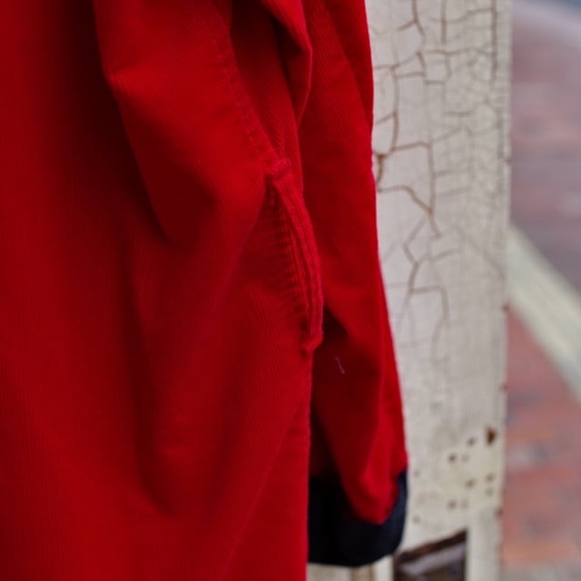 1940s~ Red Corduroy Smoking Jacket / USA ヴィンテージ 1940s~ Red Corduroy Smoking Jacket / USA ヴィンテージ