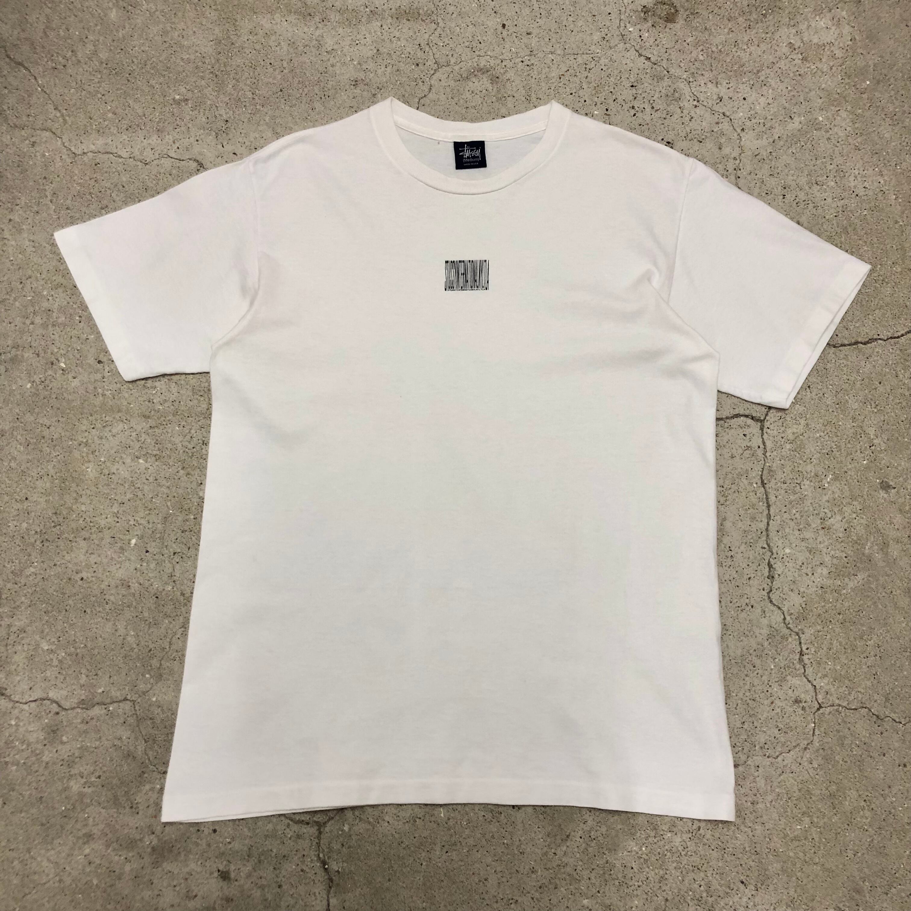 00s OLD STUSSY/International Logo print Tee/USA製/紺タグ/M  