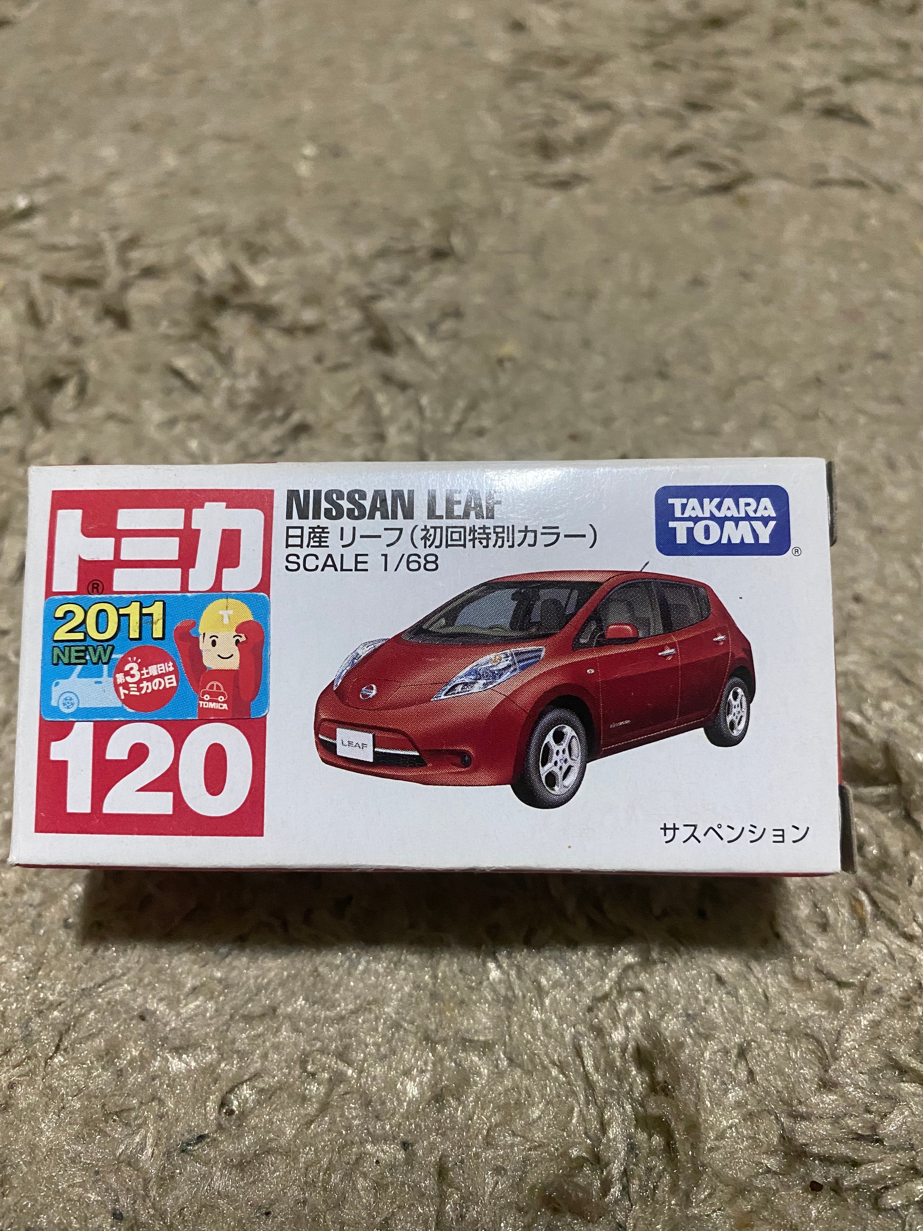 トミカ Nissan LEAF スケール1/68 TOMICA 120 NISSAN LEAF 1/68 TOMY DIECAST CAR NEW blue 2011