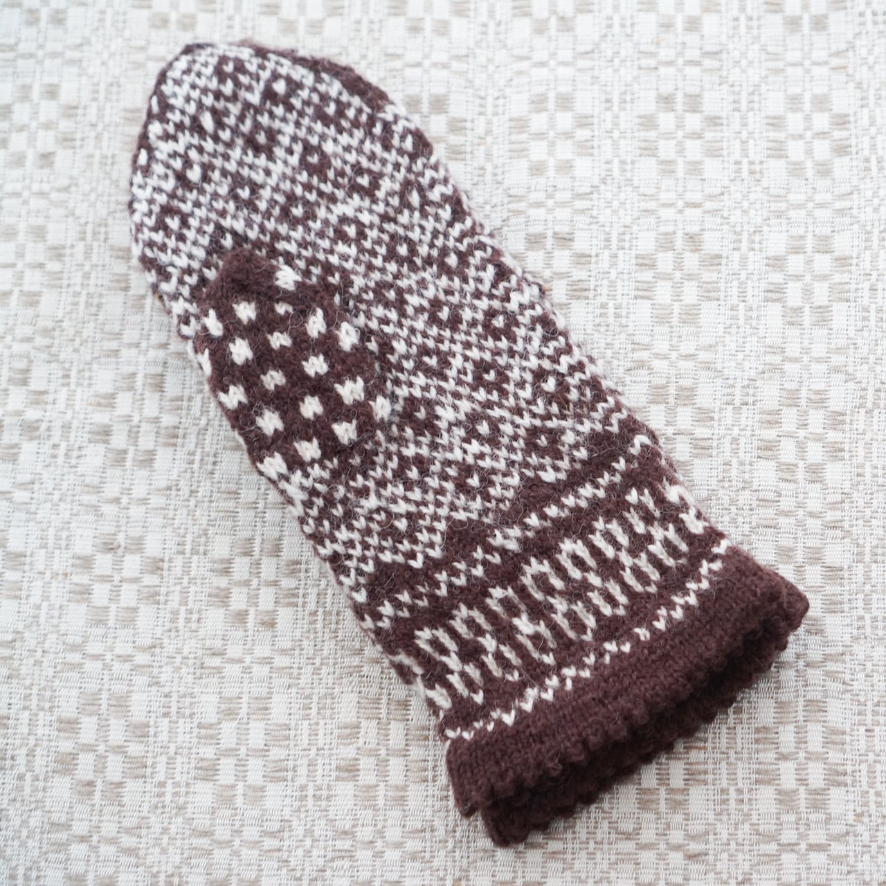 ラトビア　手編みのミトン　1