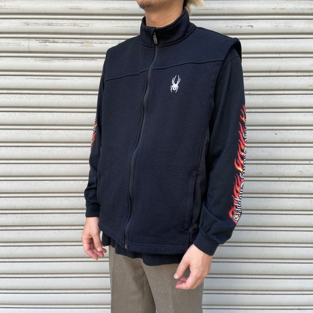 SPYDER スパイダー テックフリースベスト コアセーター ブラック L