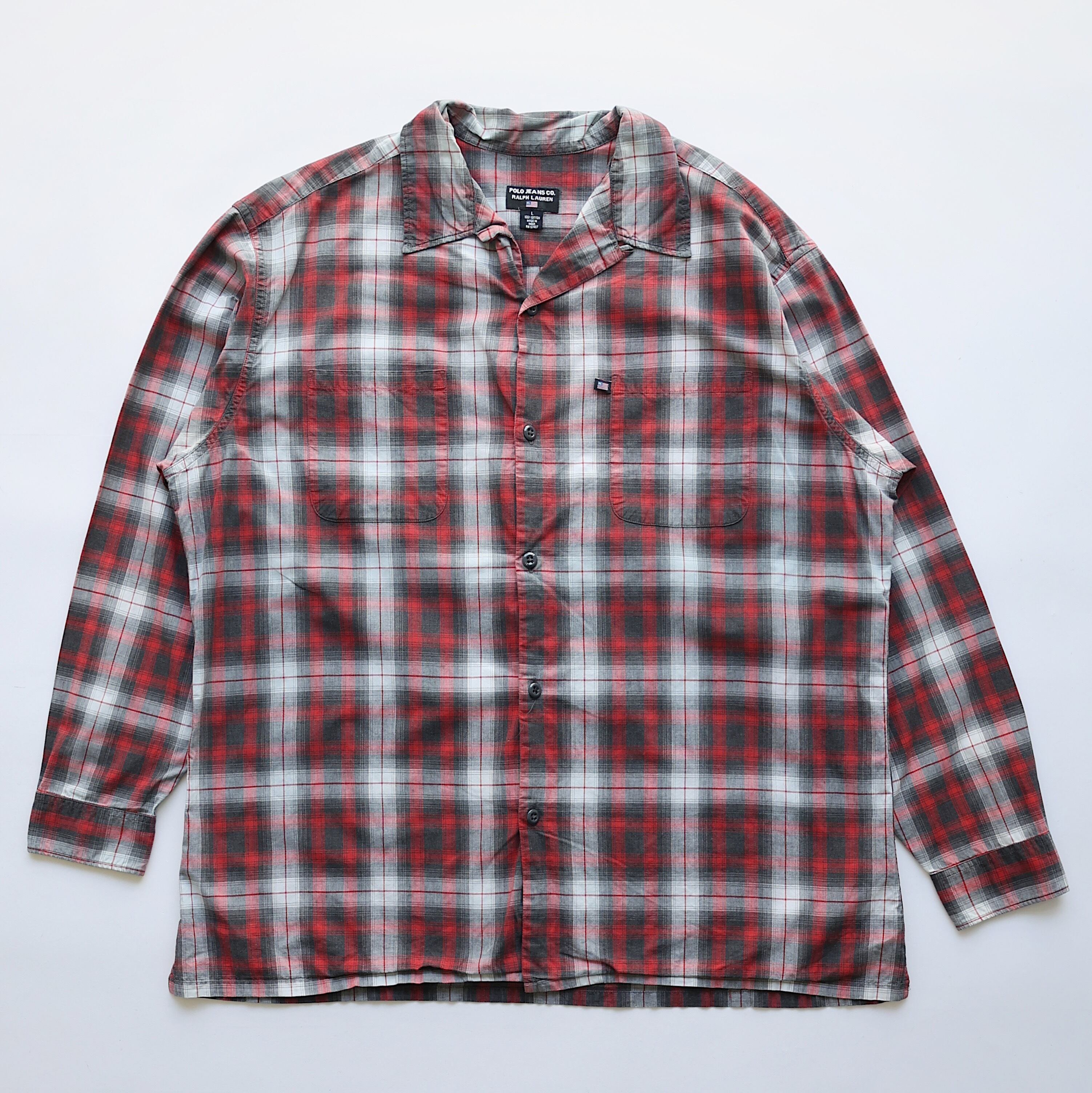 POLO JEANS OMBRE OPENCOLLAR L/S SHIRT