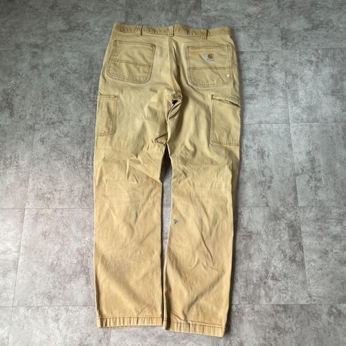 20s ニカラグア製 ブラウン ダブルニー Carhartt 36×34 詳細写真15