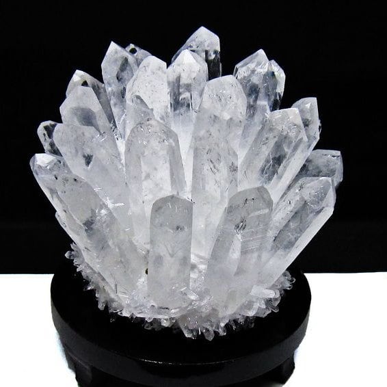 1.4Kg 水晶 クラスター 水晶 原石 台座付属 一点物 182-8383