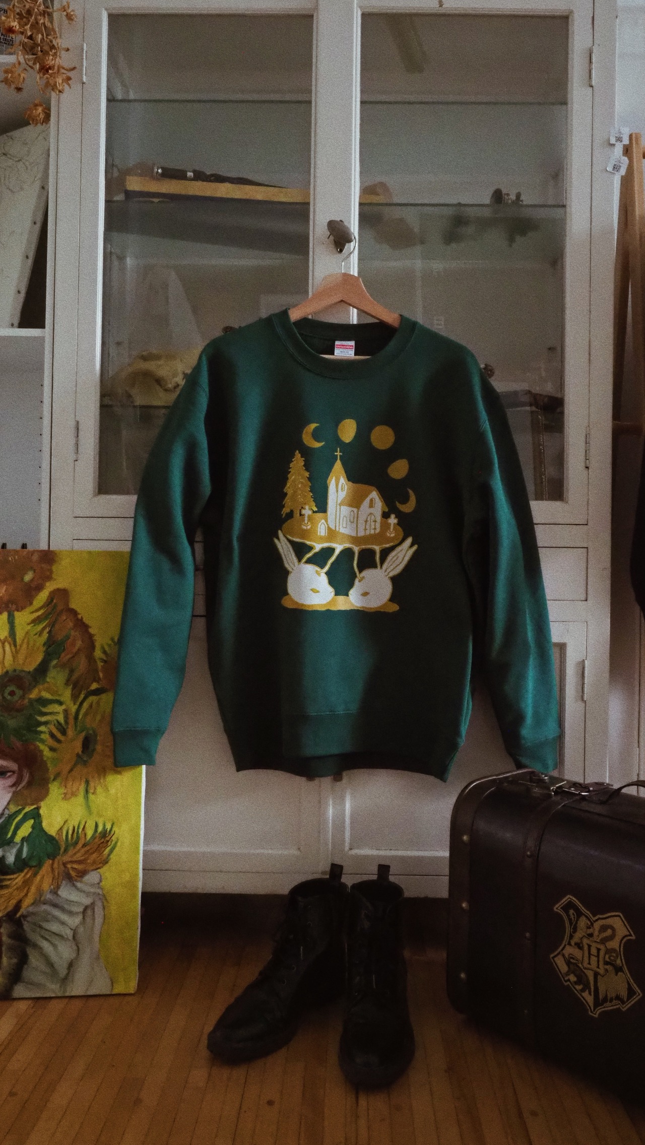 双頭うさぎの祈り　スウェットシャツ