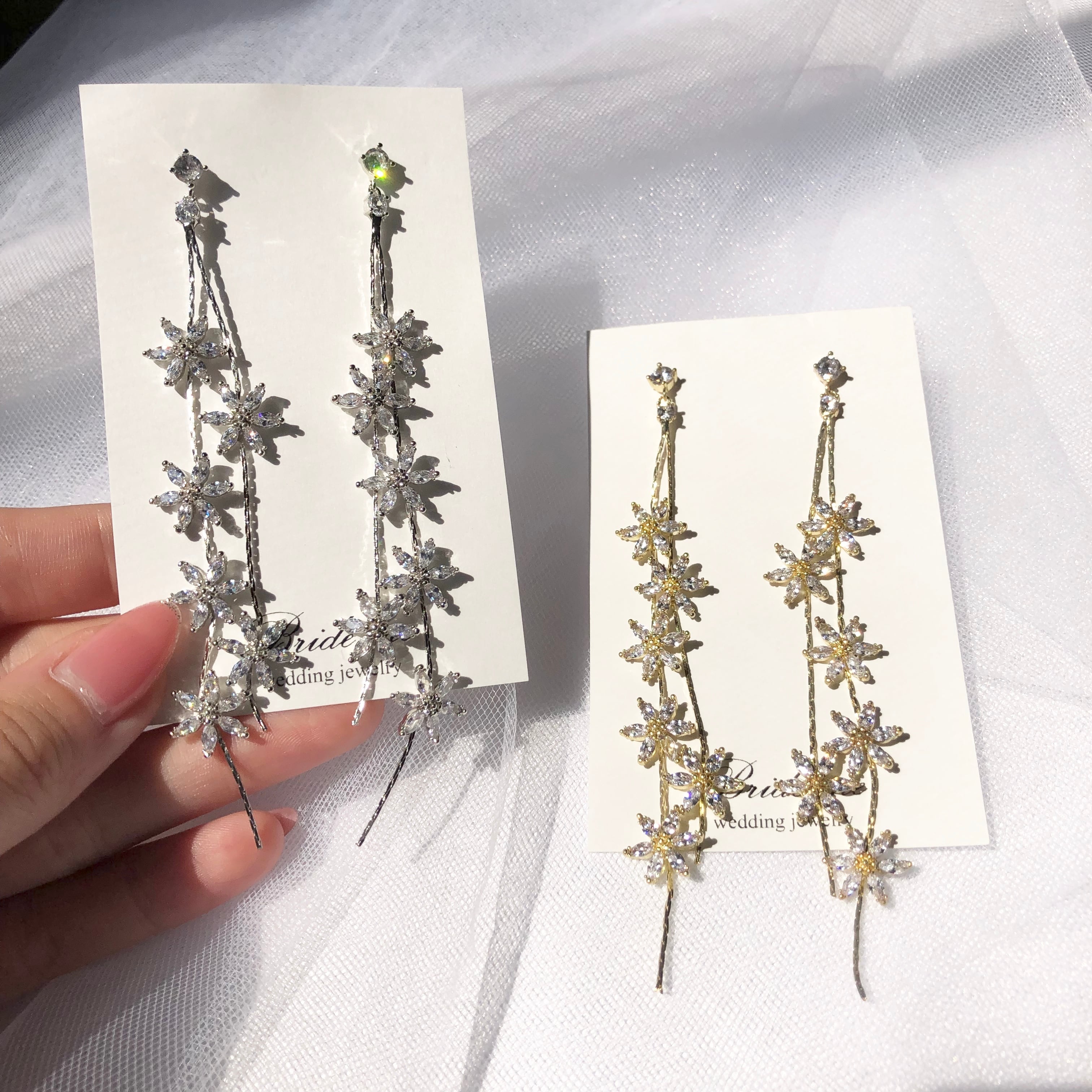 【ZP-63】キュービックジルコニア イヤリング(レンタル)