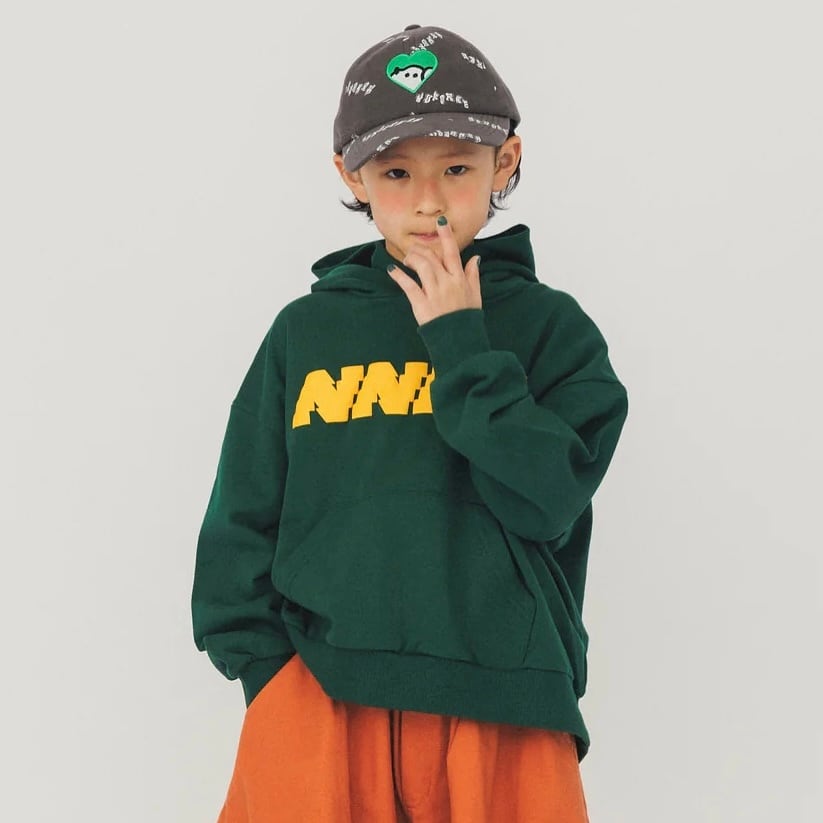 nunu forme Logo Sweatshirt【115-145cm】Green