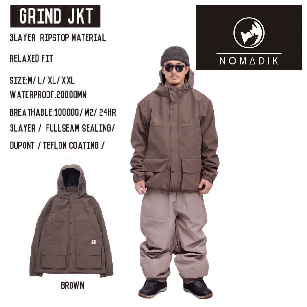 NOMADIK ノマディック スノーウェア ANORAK JKT M-