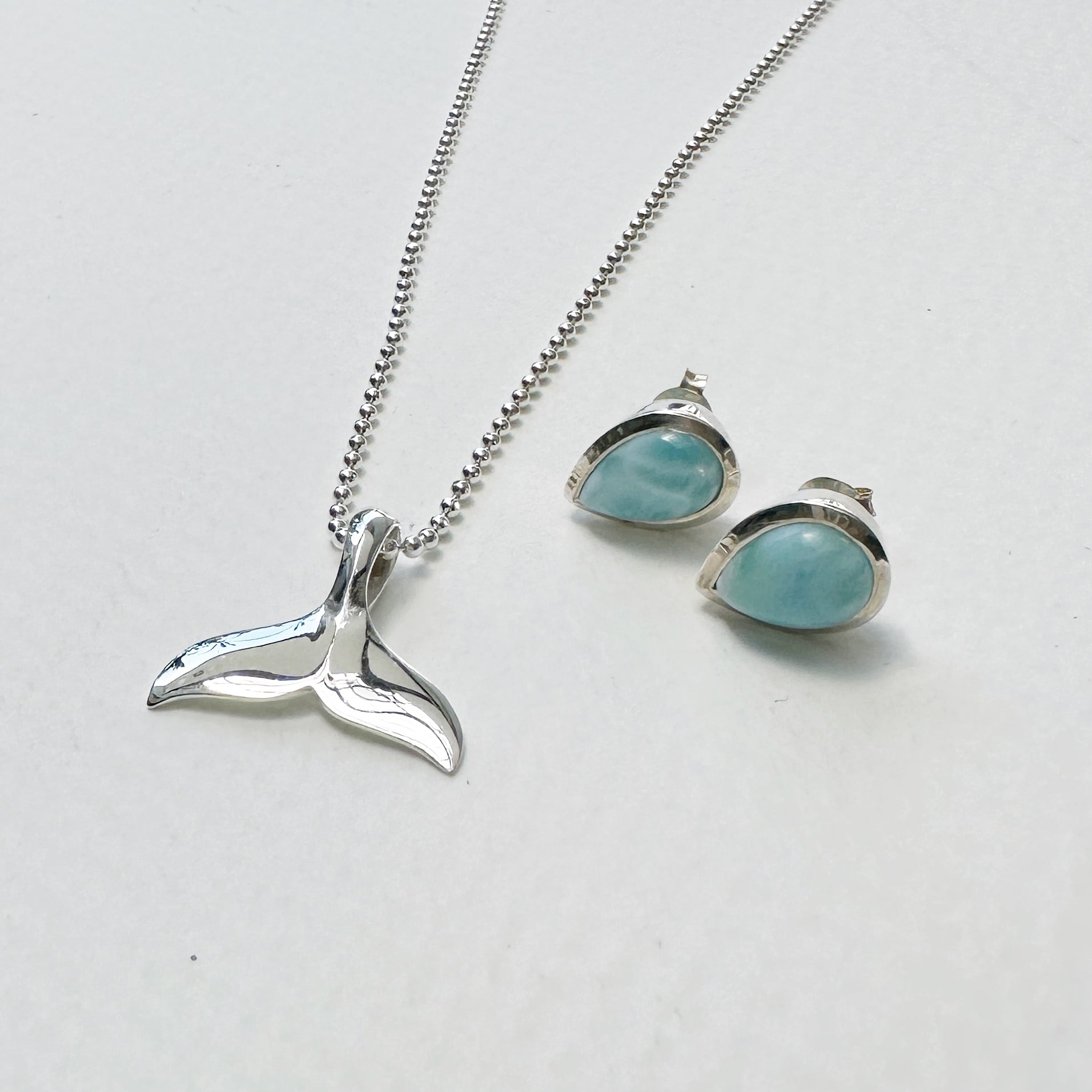 agete ラリマー　ドロップ型 ピアスチャーム agete ラリマー ドロップ型 ピアスチャーム