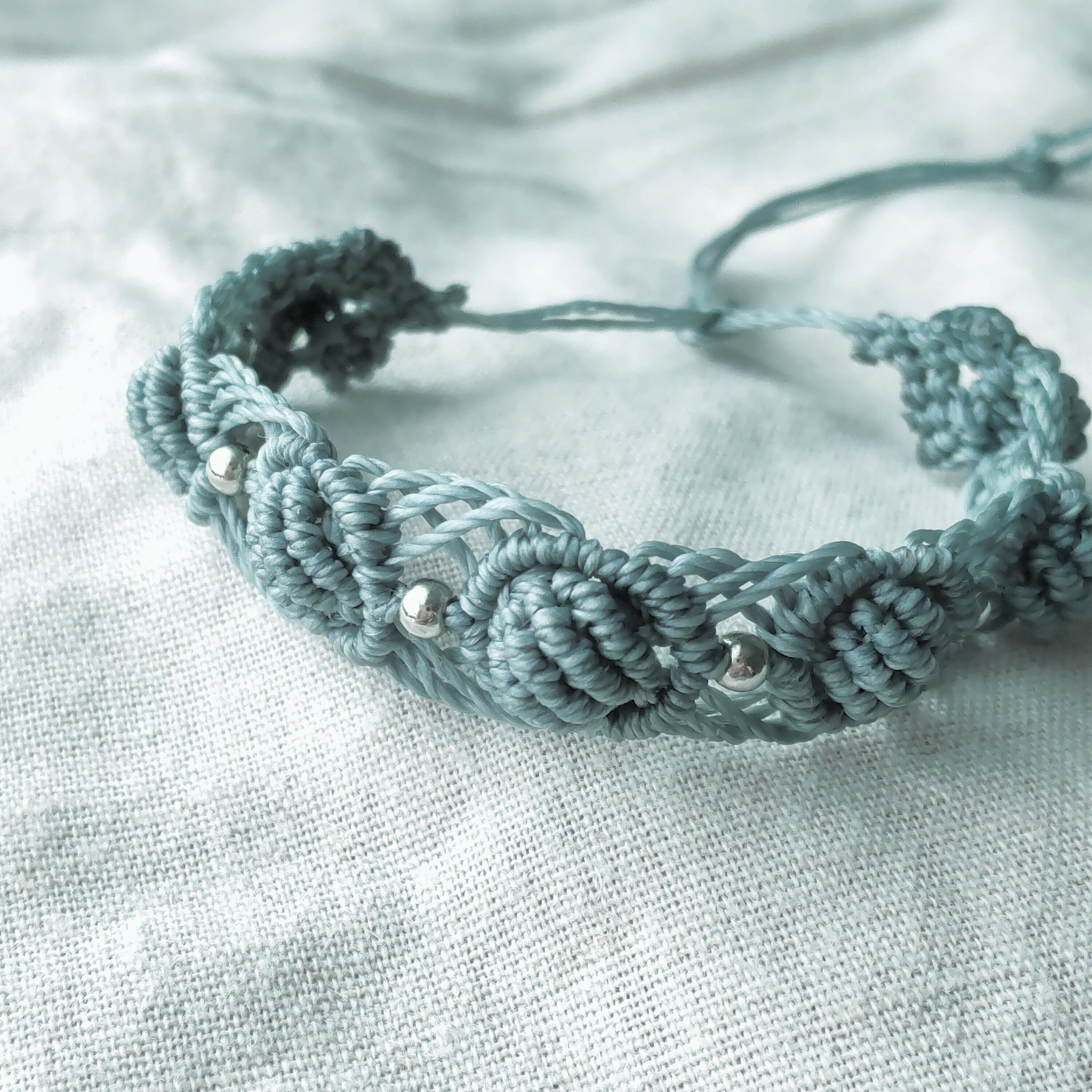 ブレード編みチョーカータイガーアイ・ヘマタイト きらきらタイガー