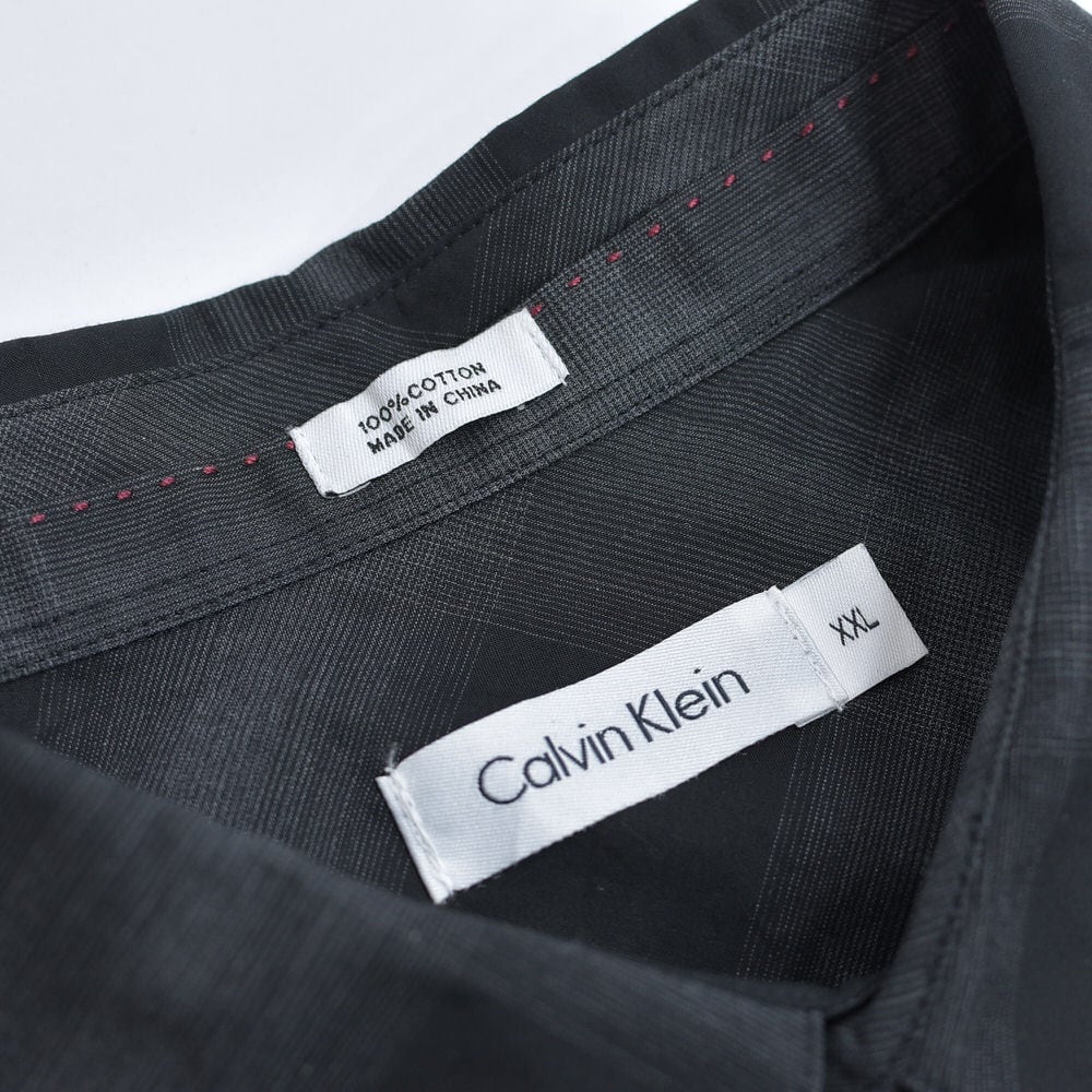 00s Calvin Klein カルバンクライン オンブレチェック コットンシャツ