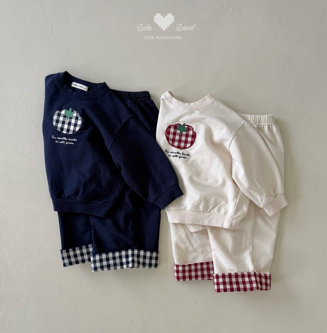 送料無料【予約】/ kidsチェック配色パンツ /lalaland