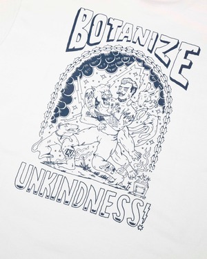 【特別価格】 カラー　★BOTANIZE ×　UNKINDNESS コラボTシャツ★　【白　1色】　