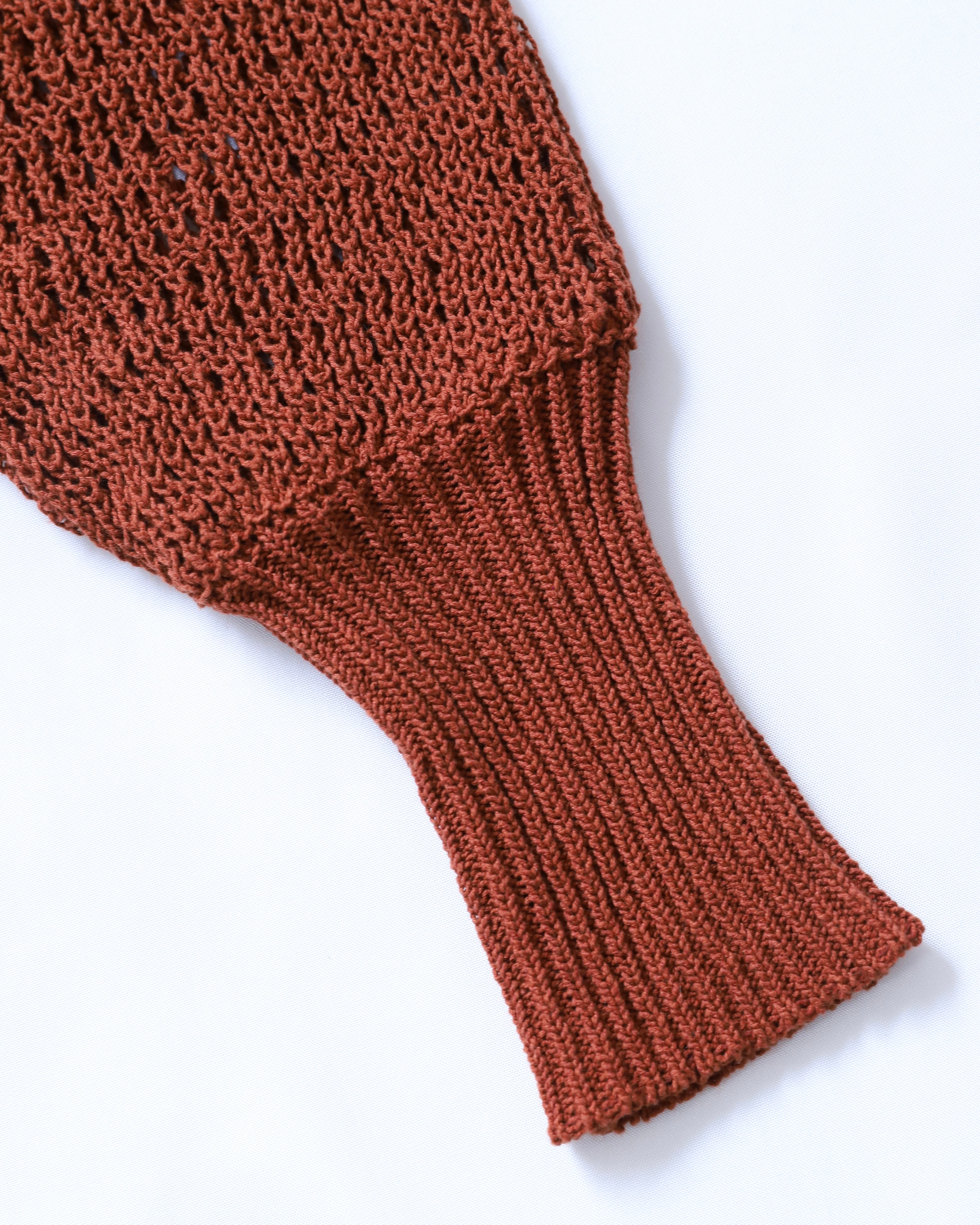 Mesh Knit Cotton V Neck / メッシュニットコットンVネック Mesh Knit Cotton V Neck / メッシュニットコットンVネック
