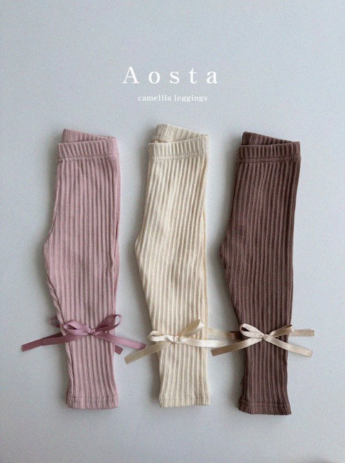 《秋ご予約》camellia leggings ★ ｜ご予約 秋 aosta アオスタ レギンス leggings 女の子 男の子 キッズ