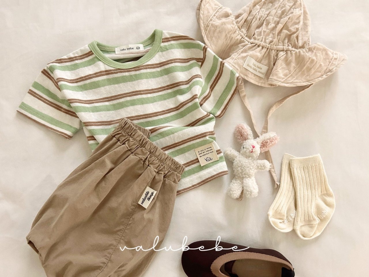 [valubebe] Breeze Stripe T-shirt / [벨루베베] 브리즈스트라이프티셔츠