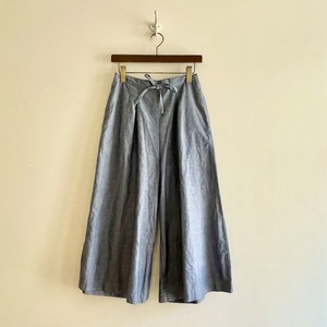 C30520 【Tamiyo】Chambray Wide Pants