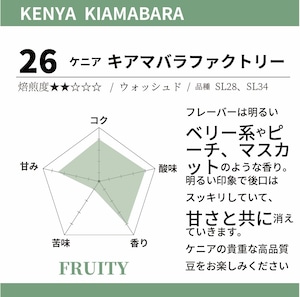 【珈琲豆300g】ケニア・キアマバラファクトリー（FRUITY）