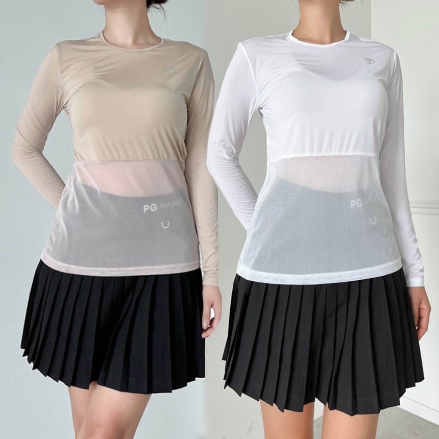 ★新品未使用★肌色UVインナー　Fサイズ UVカット冷感メッシュ ゴルフインナーシャツ | Festa Golf