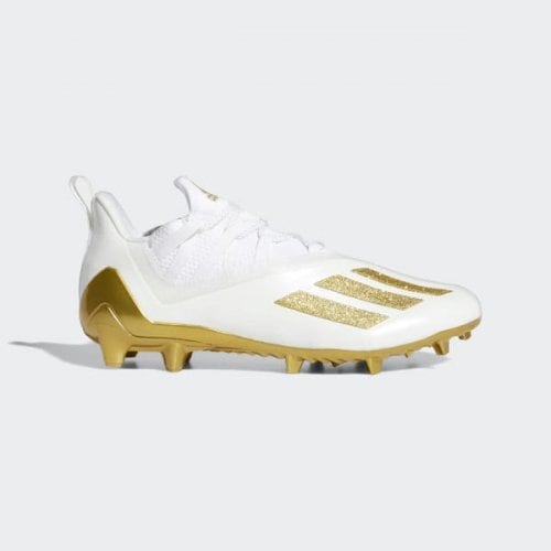 アメフト　スパイク　アディゼロ　28センチ　ADIZERO　白　ゴールド Adizero 11 アメフト スパイク ホワイト・ゴールドメタリック | END