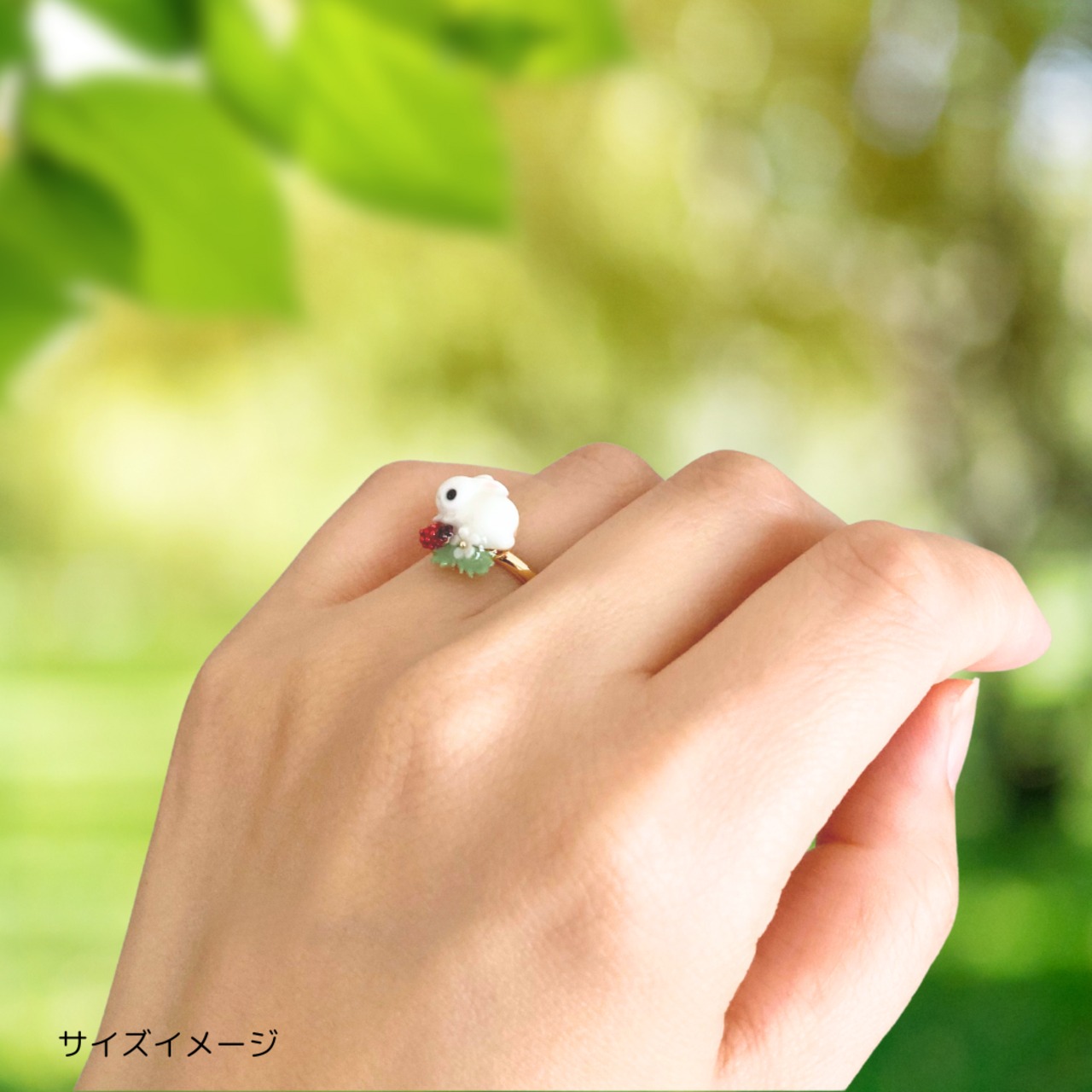 小さい野いちごリング