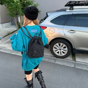 Quilted medium backpack ／2color