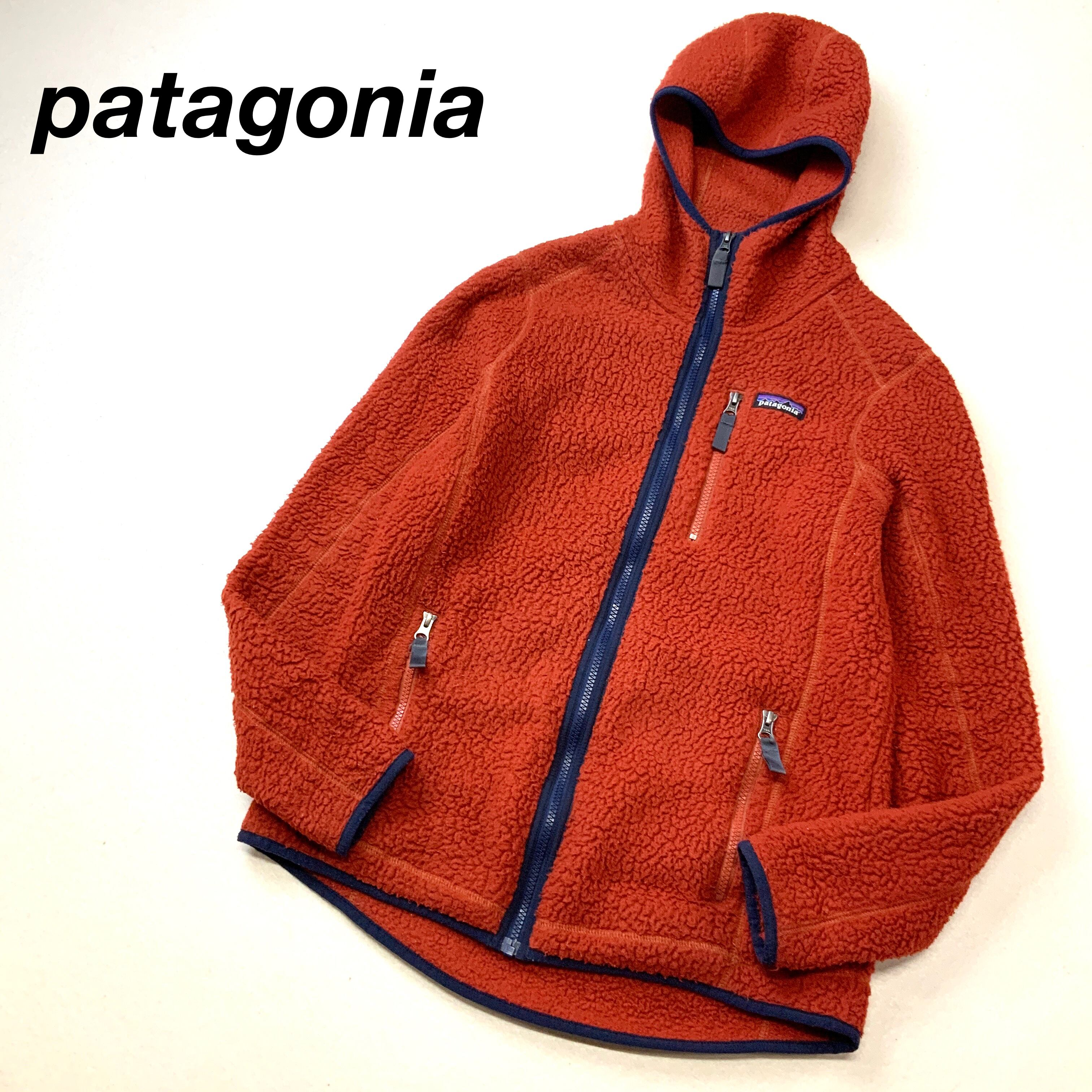 希少 patagonia パタゴニア ボアパーカー フリース 人気 レッド