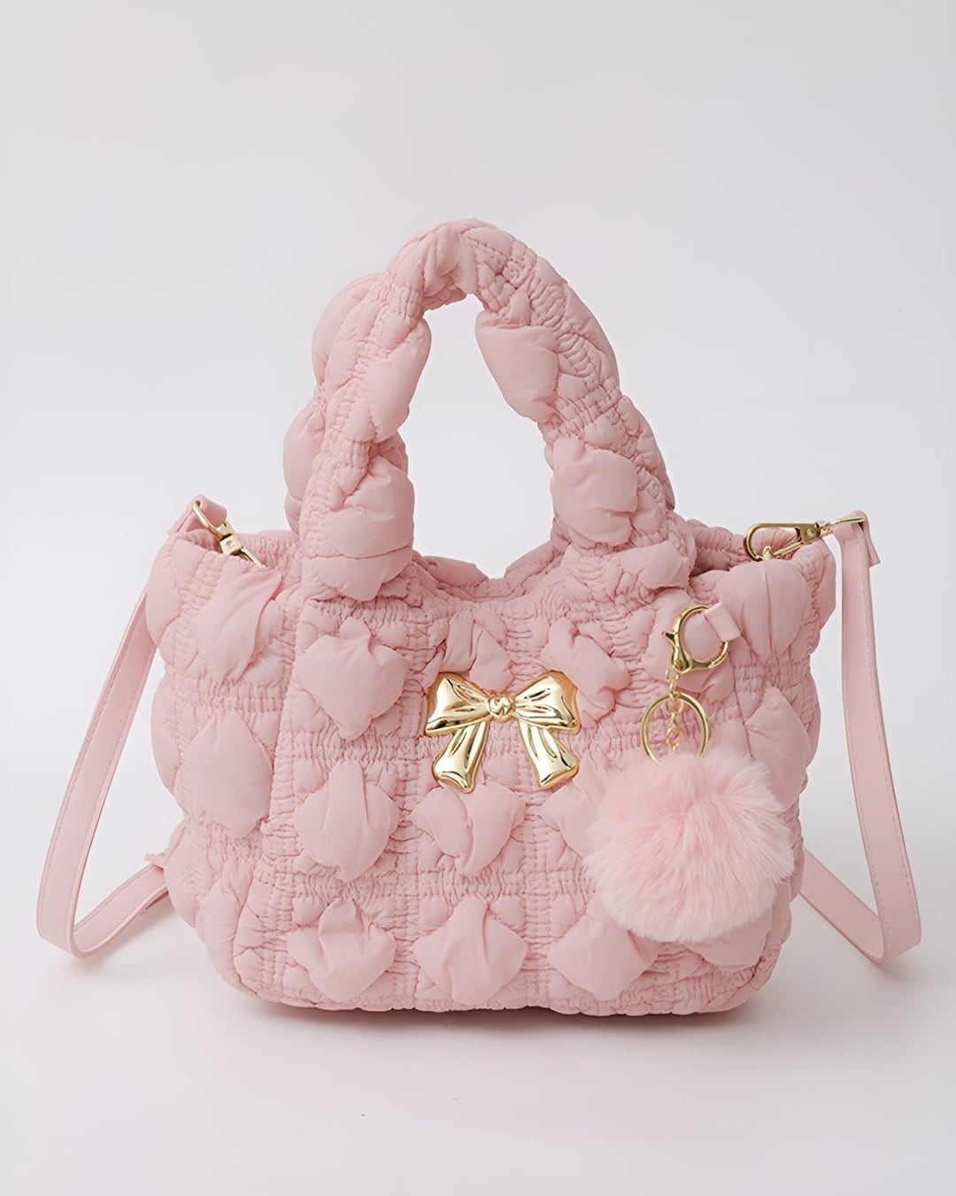 キルティングパフリボンバッグ（9 colors） 2407116 | Deelia