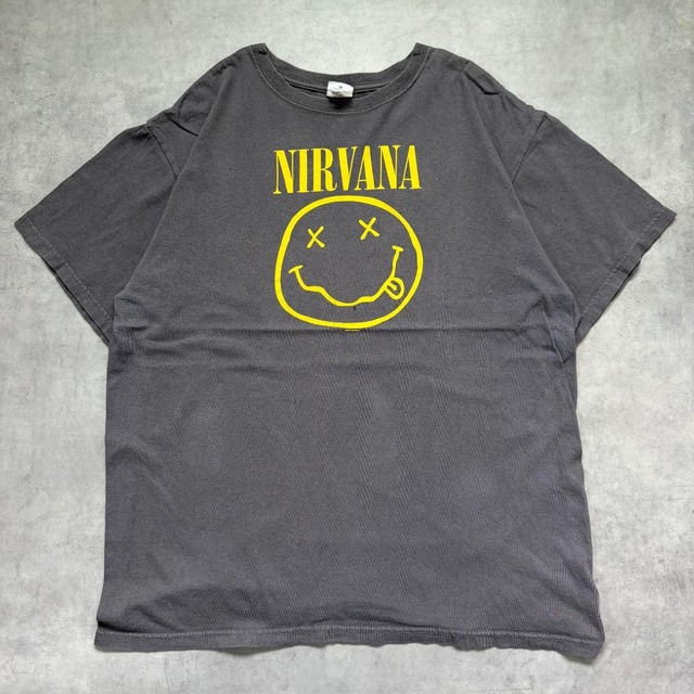 ニルヴァーナ アンビル バンドT Tシャツ スマイリー 00s L 21927