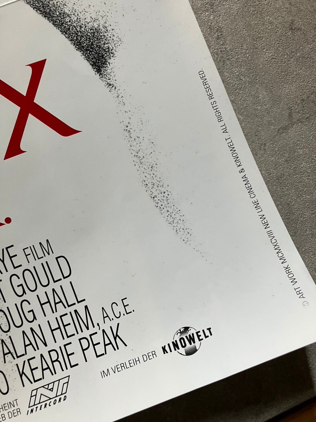 1998/American History Xドイツ版ポスター A1 Size | woodmarquee