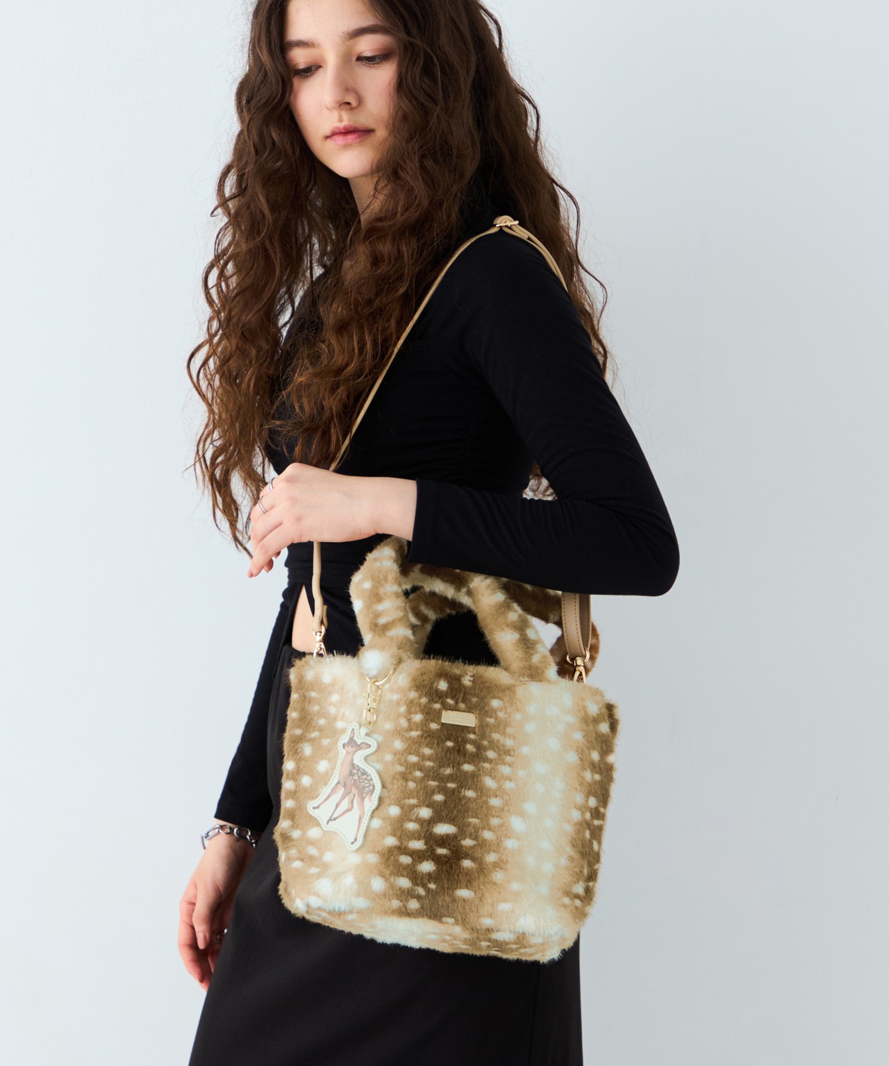 PAUL&JOE ACCESSOIRES : FUR TOTE BAG PJA-B1502