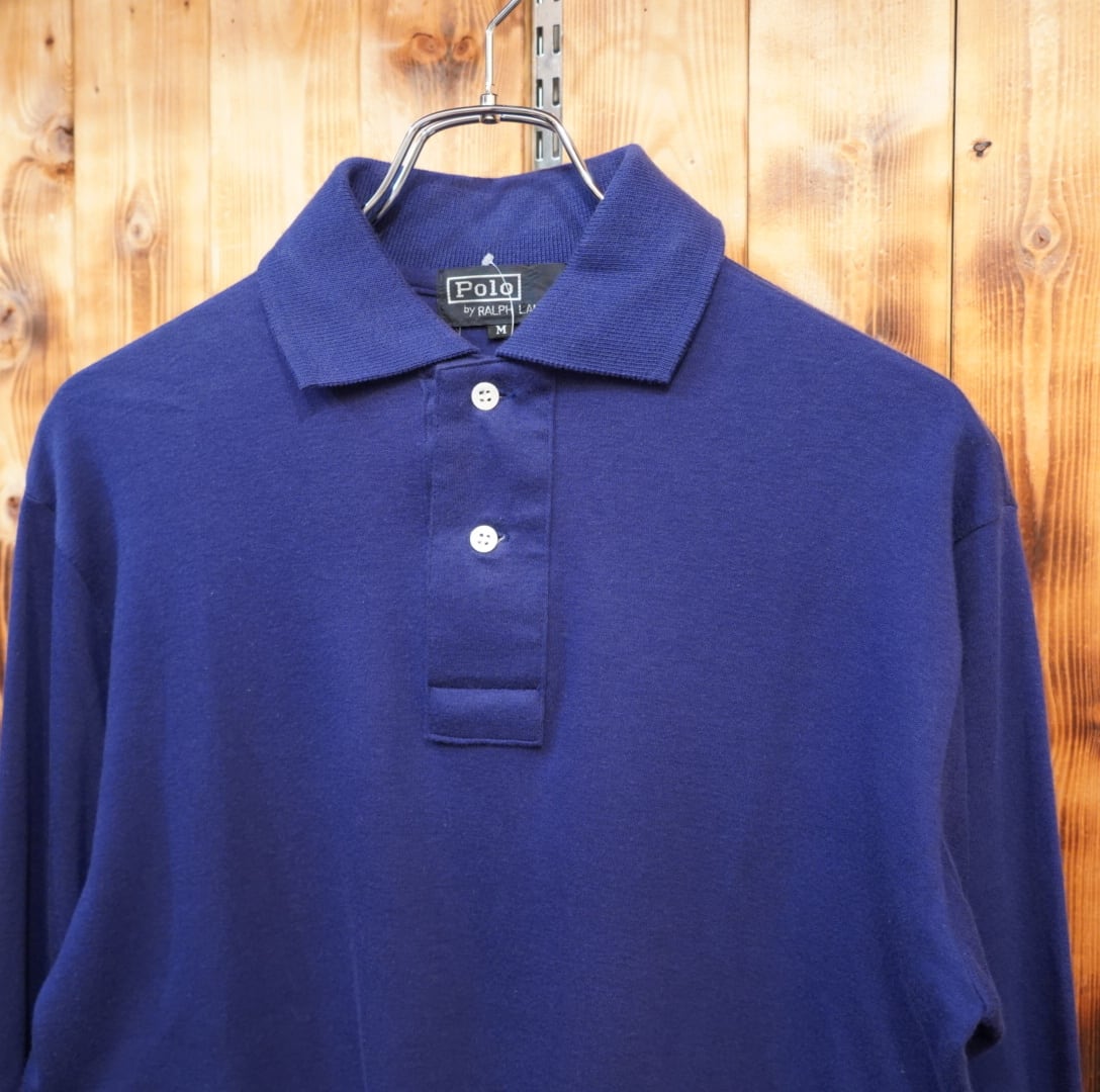 ラルフローレン ポロシャツ 長袖 古着 90s 80s 刺繍ロゴ 4XB Polo