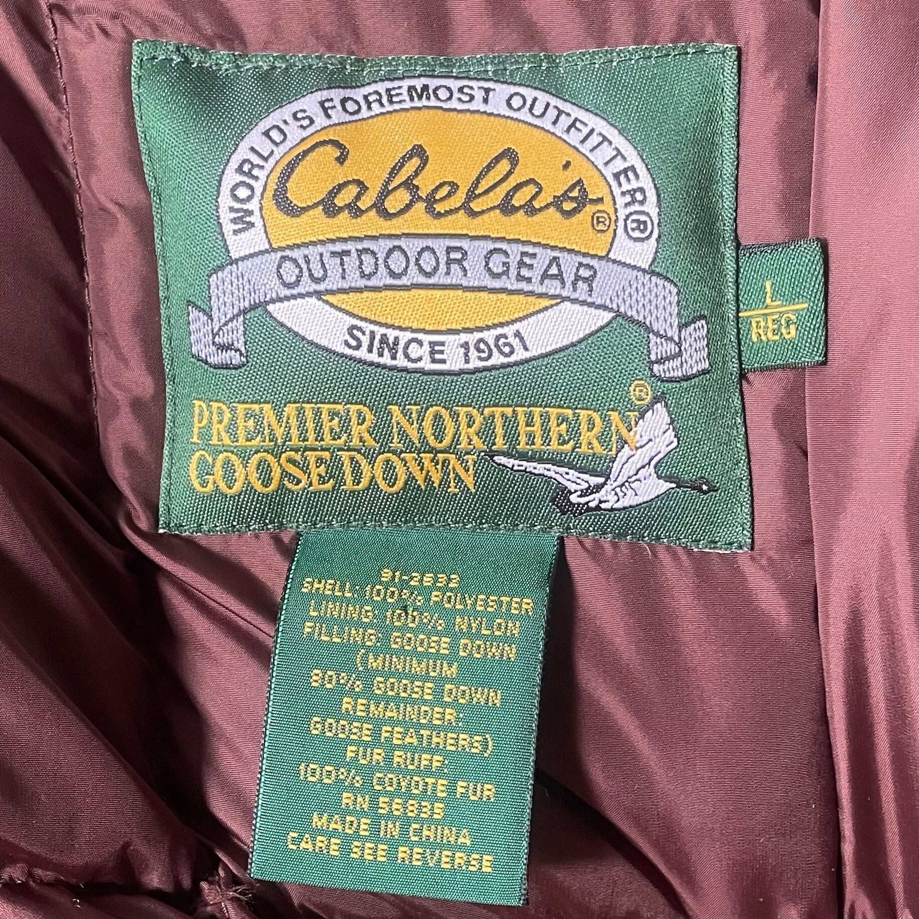 Cabela's brown goose down hooded long coat カベラスフード Cabela's brown goose down hooded long coat カベラスフード