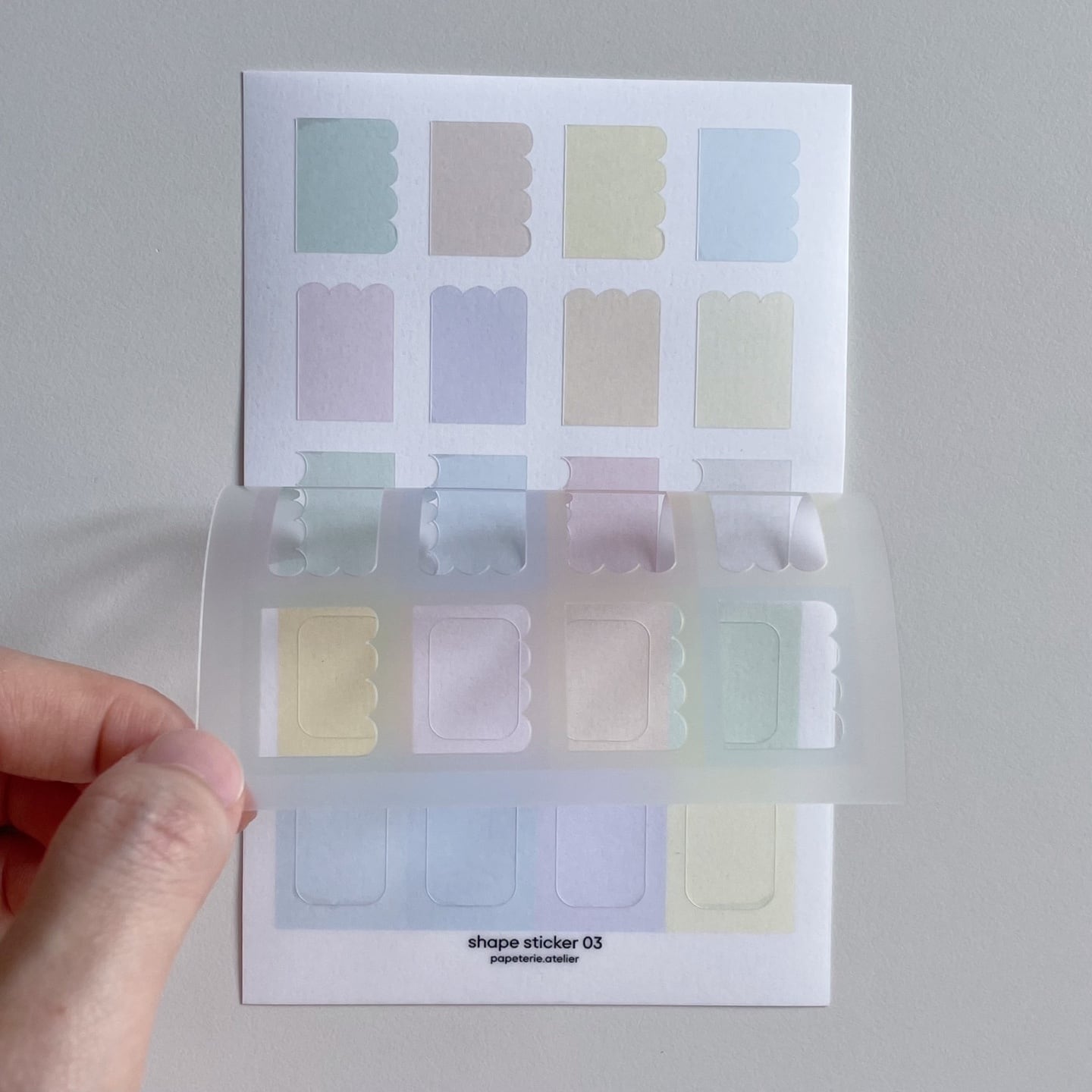 papeterie.atelier 〔shape sticker 03〕